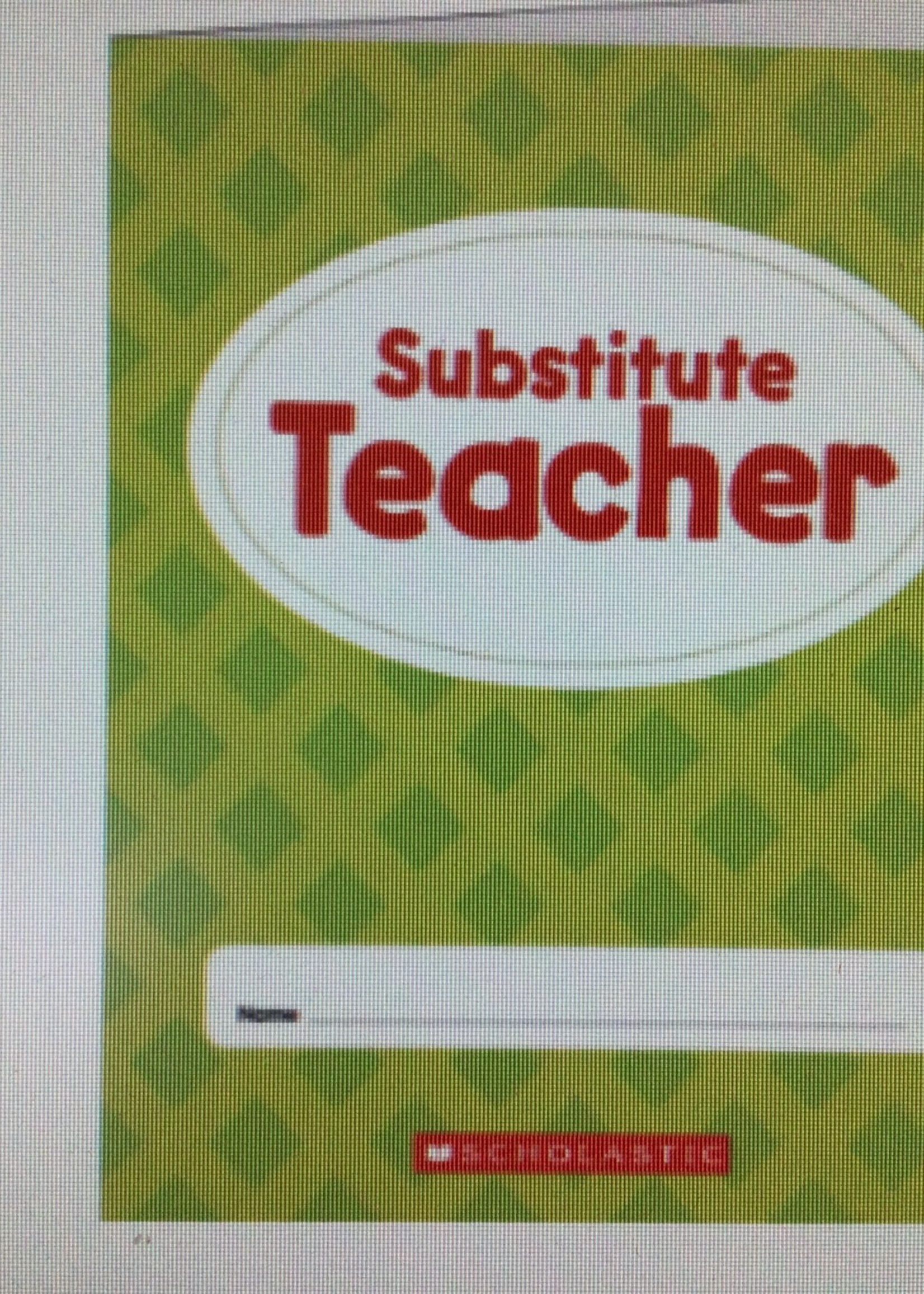 Substitute Teacher Folder