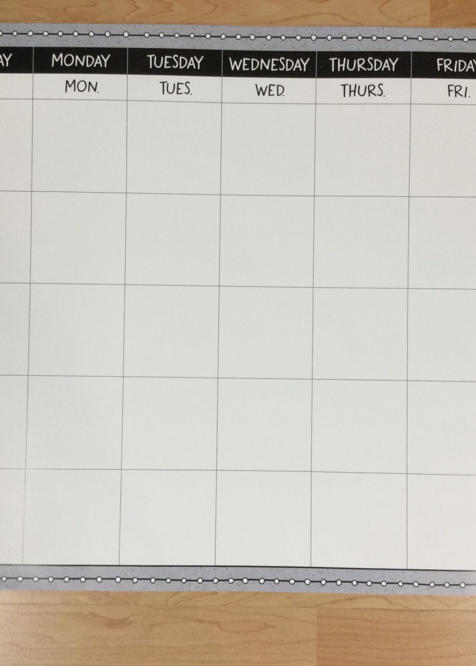 Doodle Dots Calendar Chart