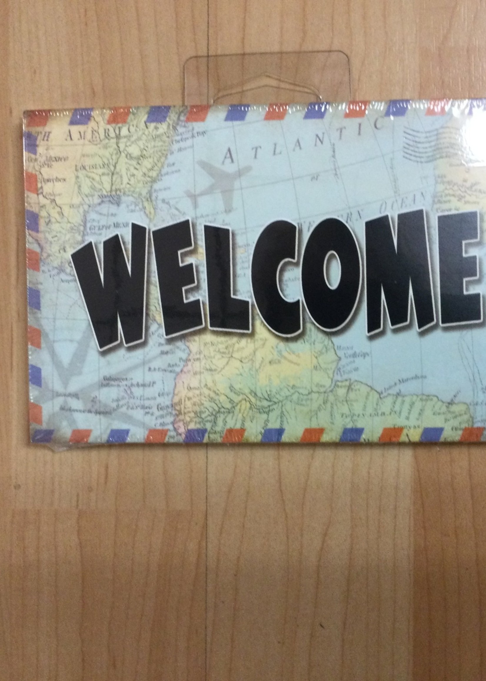 Travel the Map Welcome Postcard