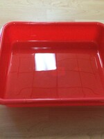 Red Large Plastic Letter Tray