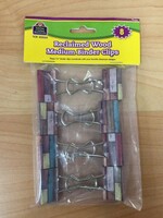 Reclaimed Wood Medium Binder Clips 8pk