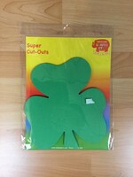 XL Shamrock Cutouts 15pc