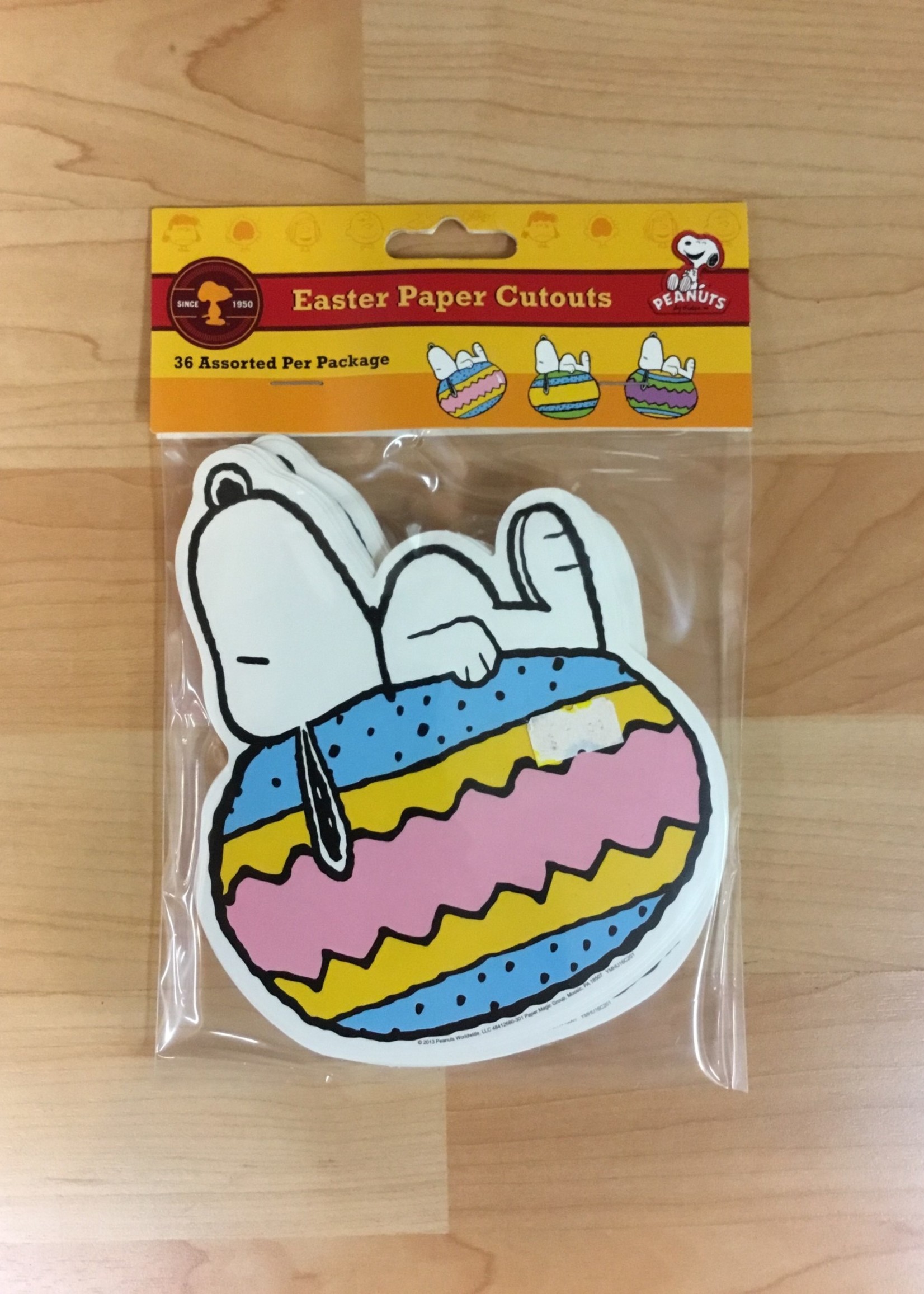 Peanuts Easter Beagle Cutouts 36pc