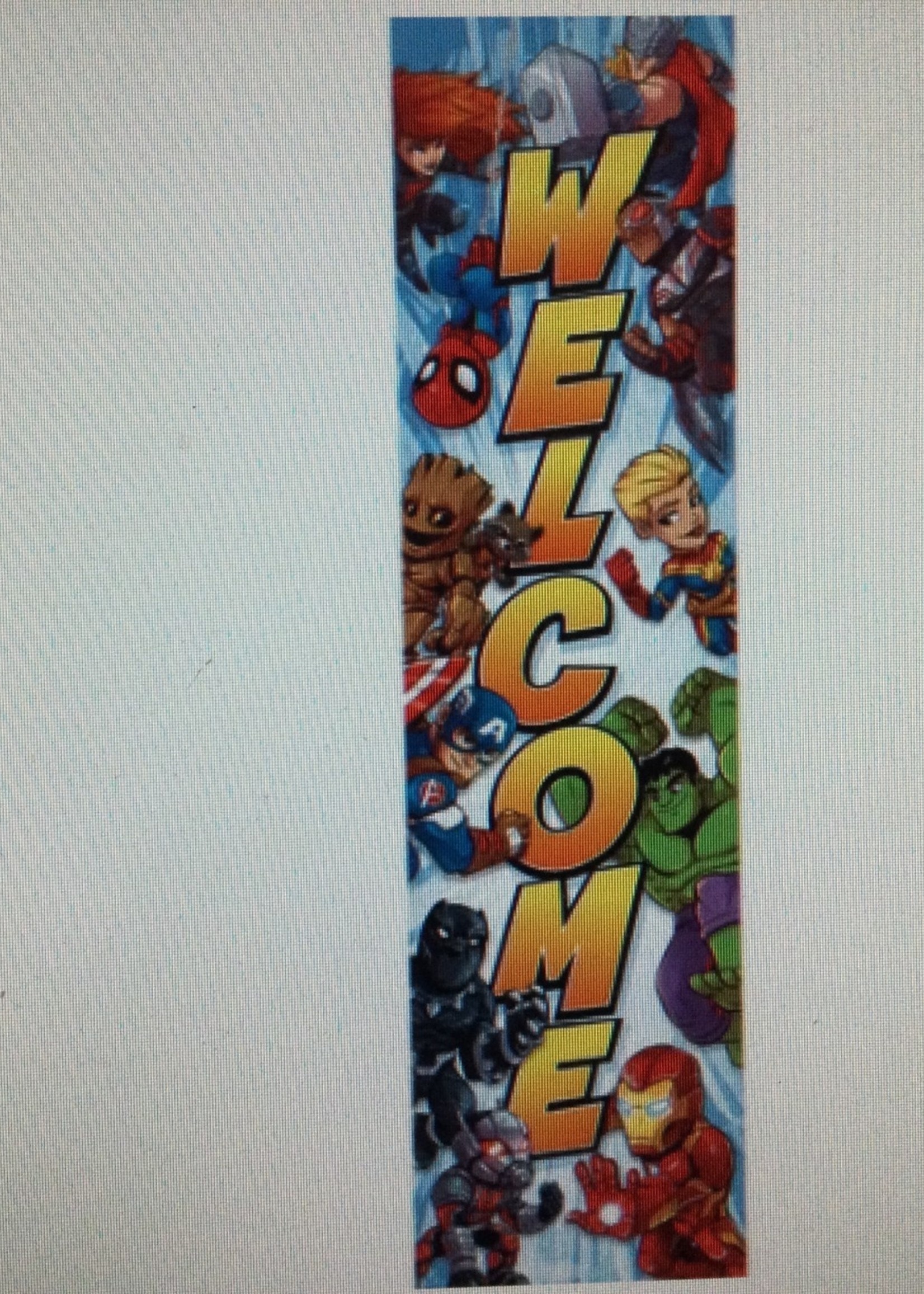 Marvel Superhero Welcome Banner