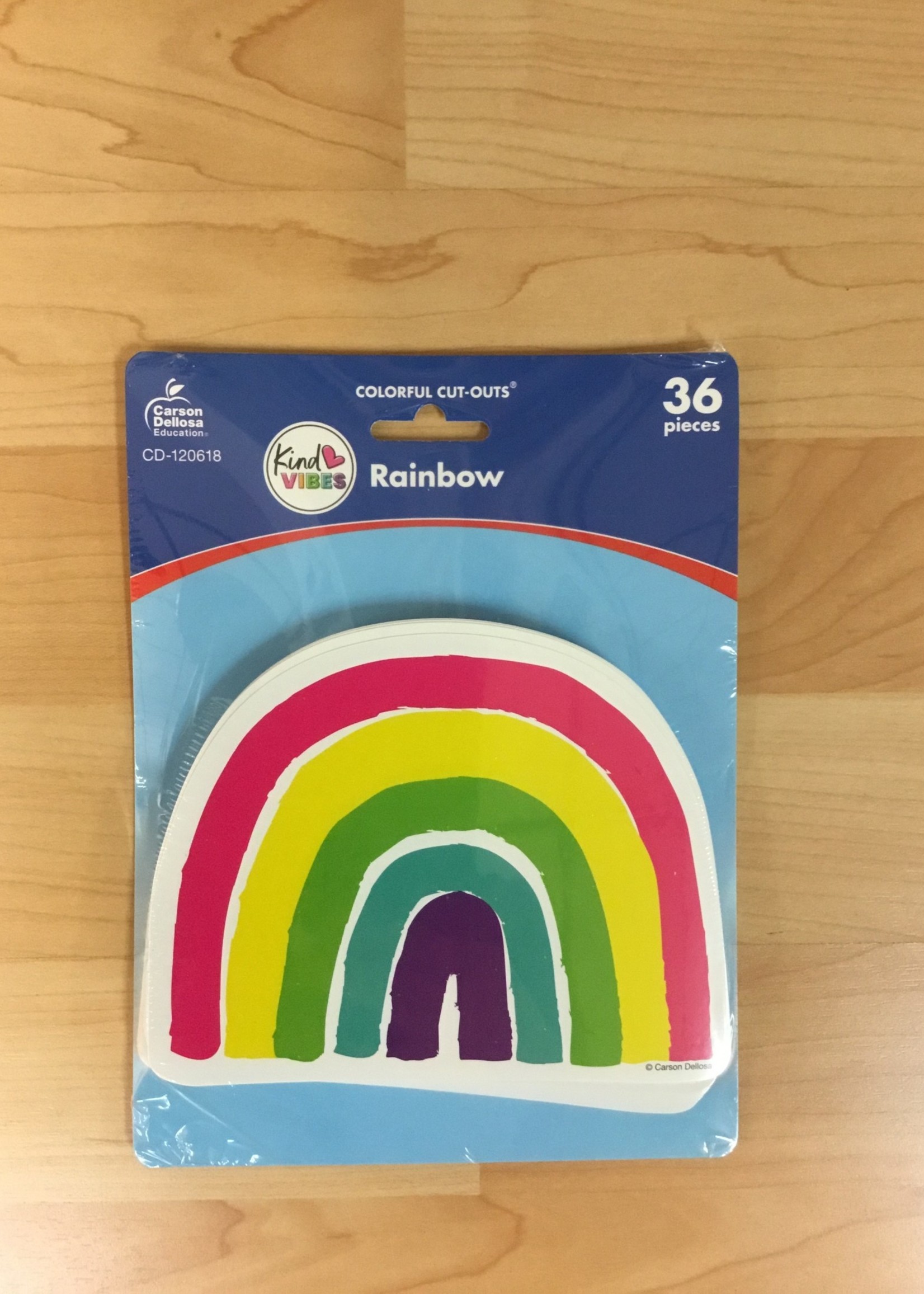 Kind Vibes Rainbow Cutouts 36pc