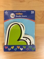 Kind Vibes Doodle Hearts Cutouts 36pc