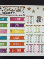 Confetti Let's Celebrate Birthdays Mini Bulletin Board