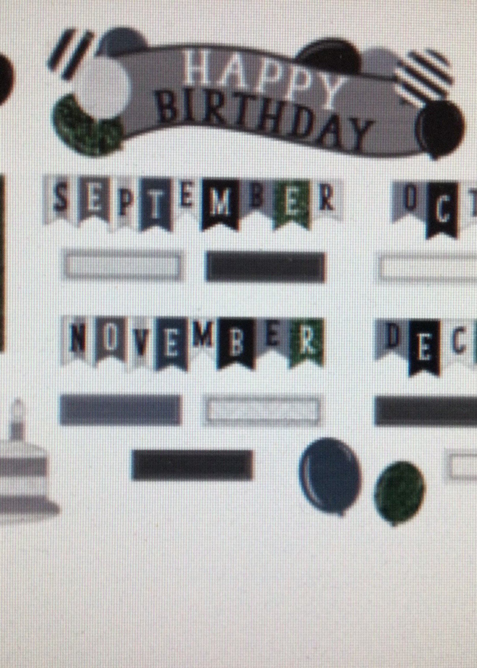 Modern Farmhouse Happy Birthday Mini Bulletin Board