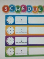 Color Your Classroom Schedule Mini Bulletin Board