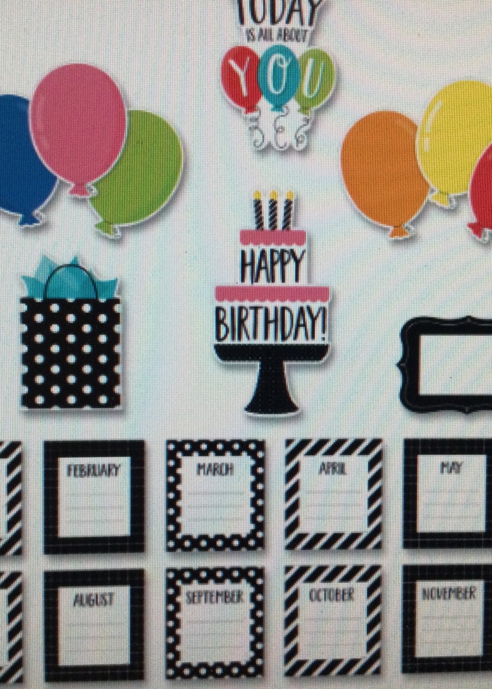 Core Decor Happy Birthday Mini Bulletin Board