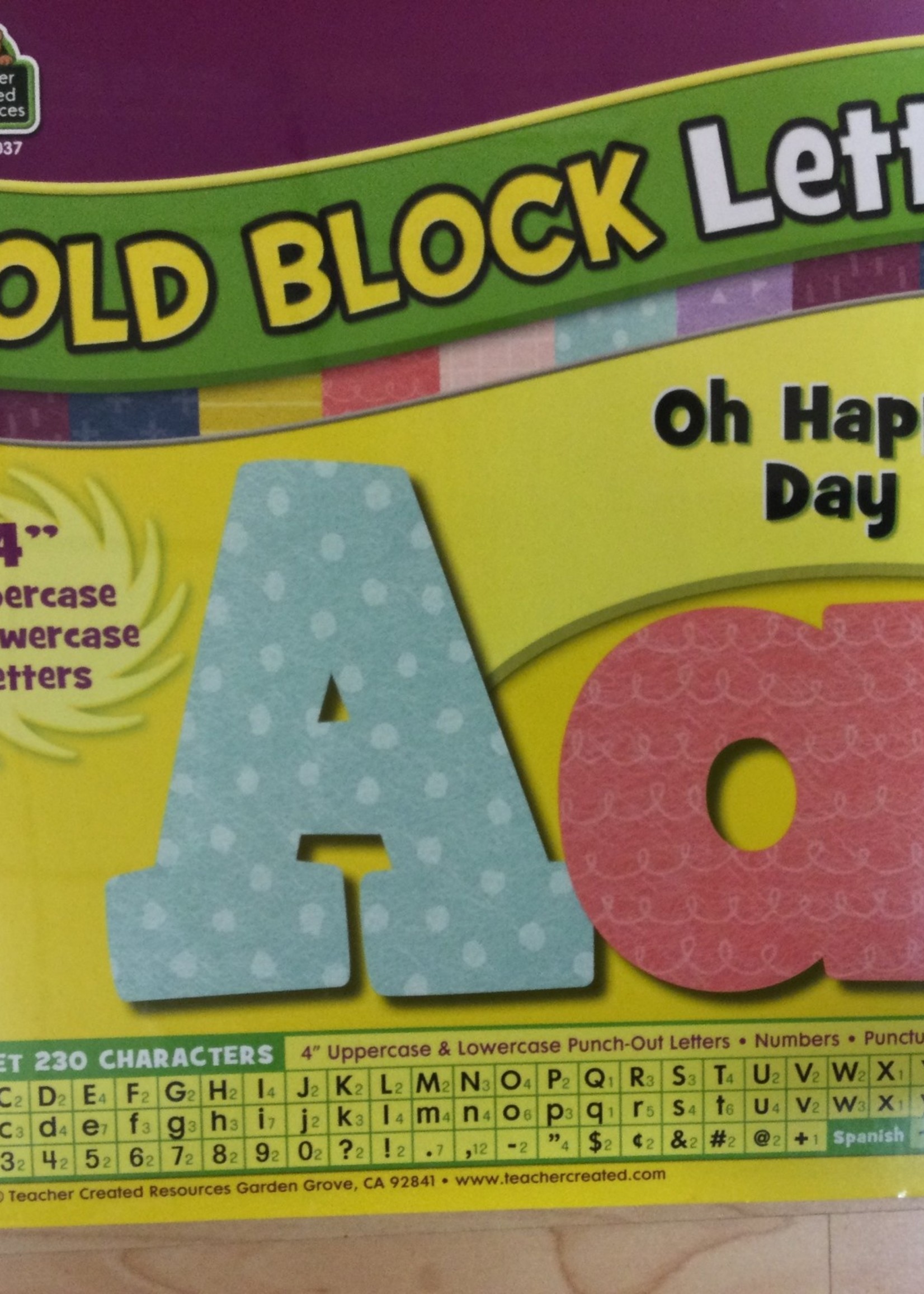 Oh Happy Day 4" Letters 230pc