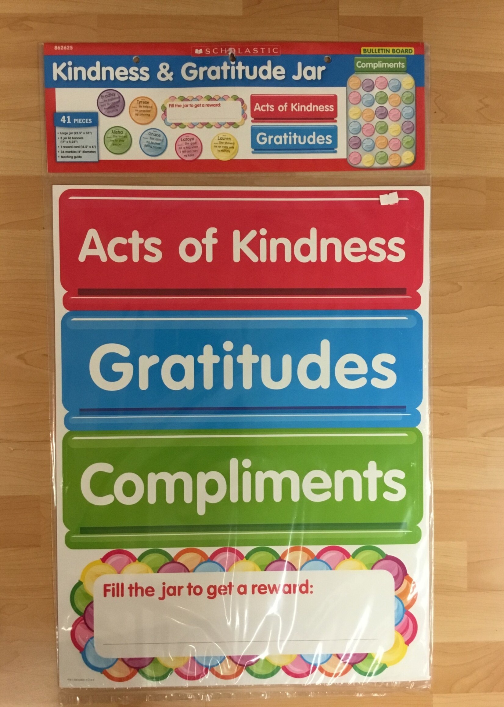 Kindness & Gratitude Jar Bulletin Board Set