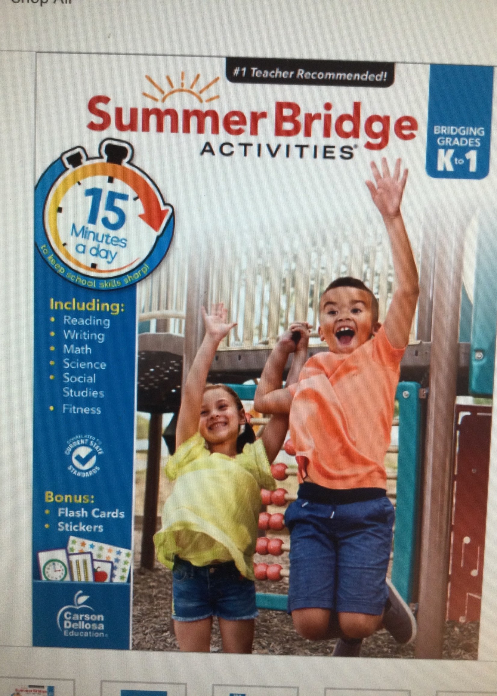 Summer Bridge K to 1
