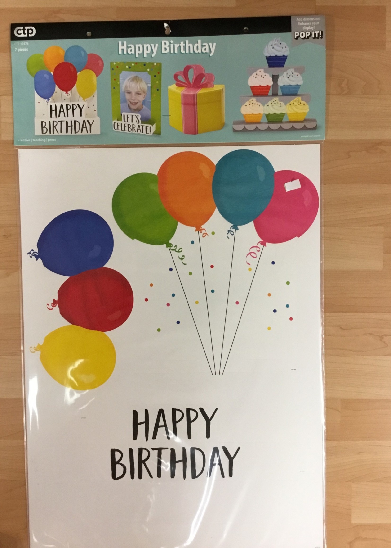Pop It Happy Birthday Bulletin Board
