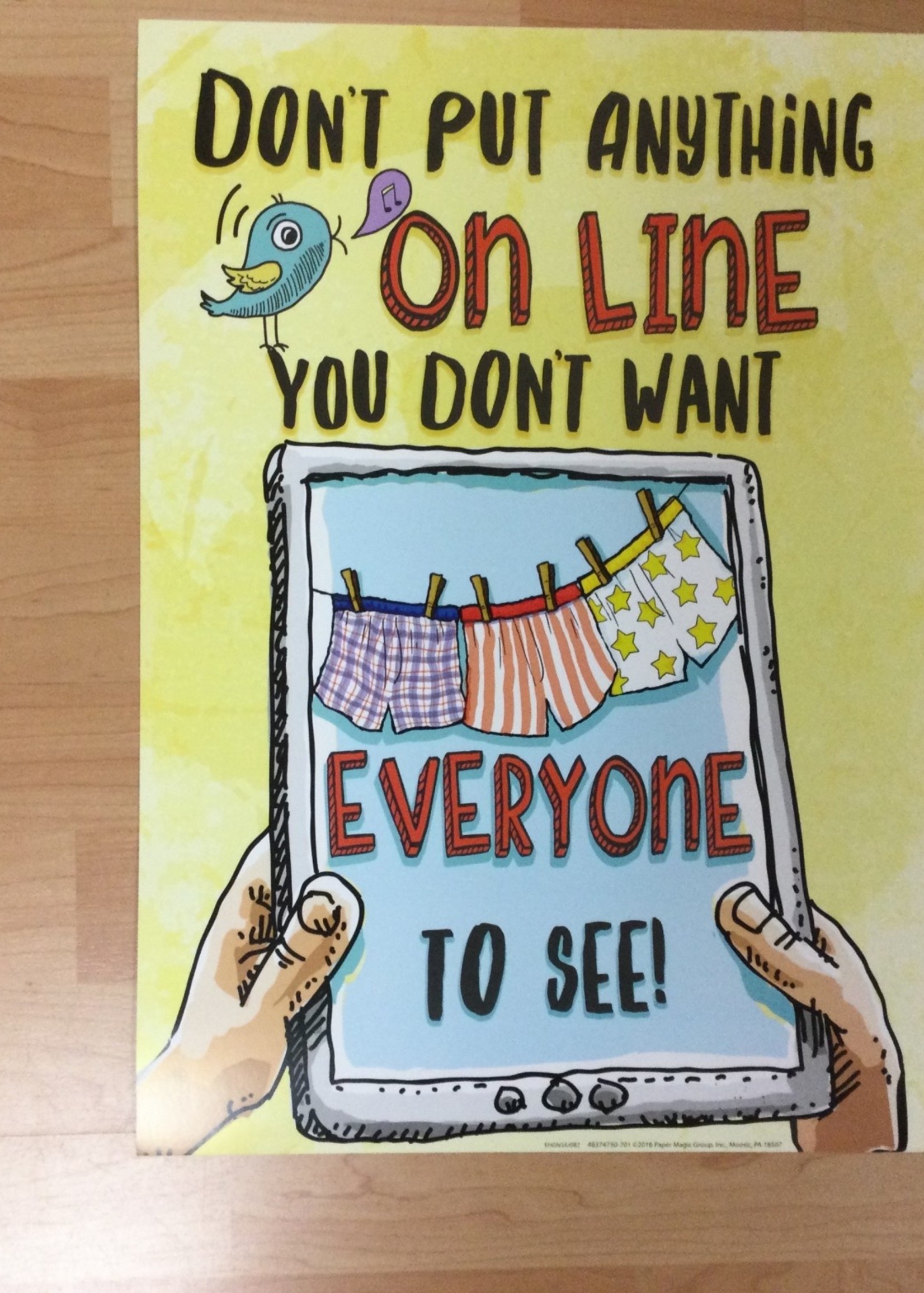 Don"t Put Anything On Line Poster