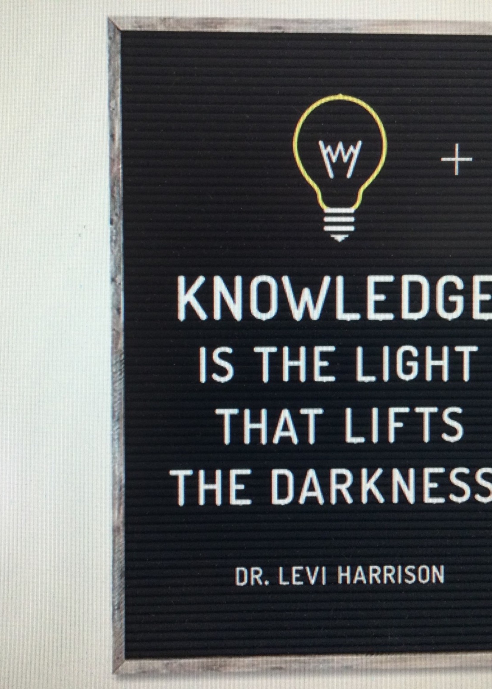 Knowledge is the Light Poster