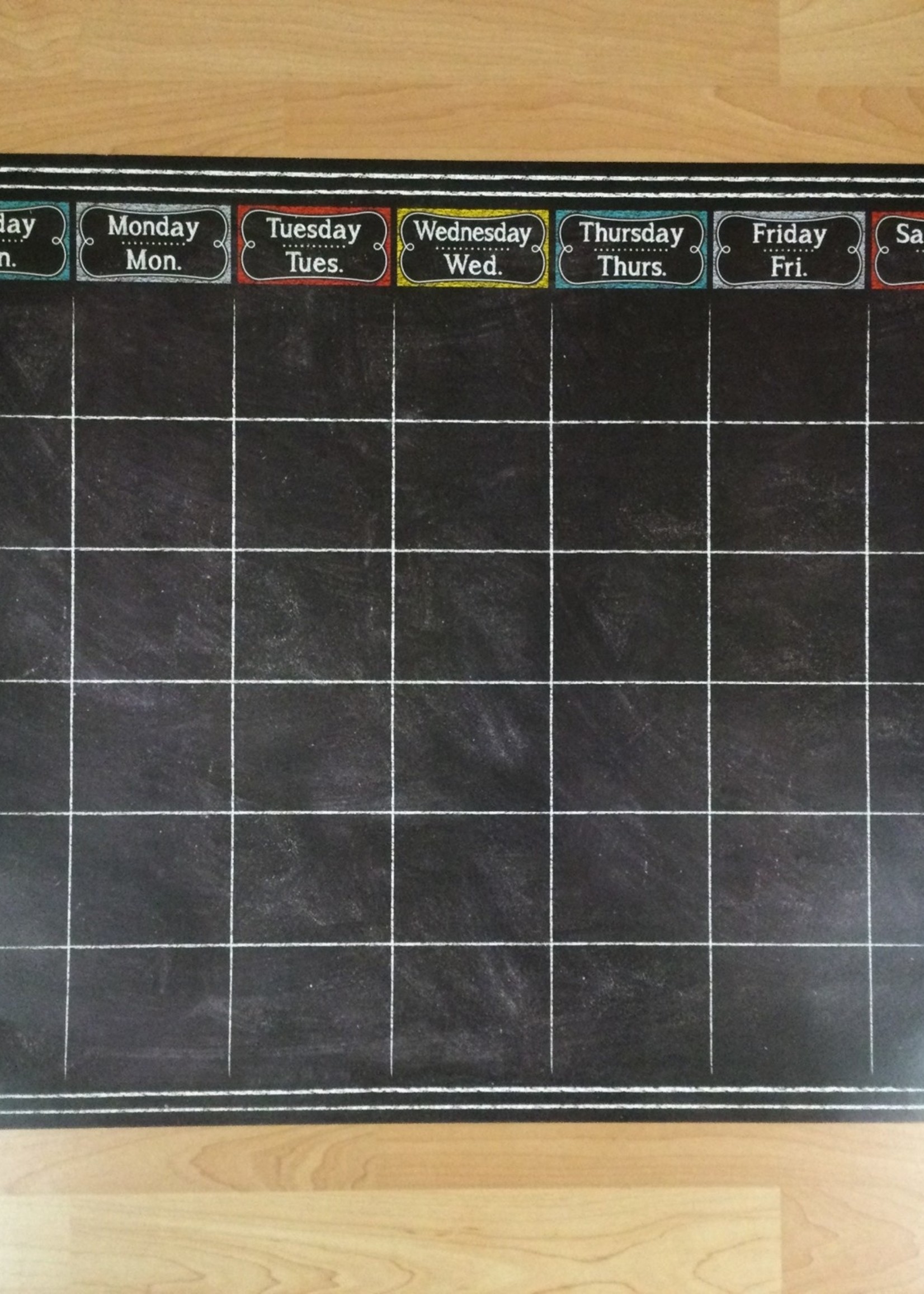 Chalk Calendar Chart 28" x 22"