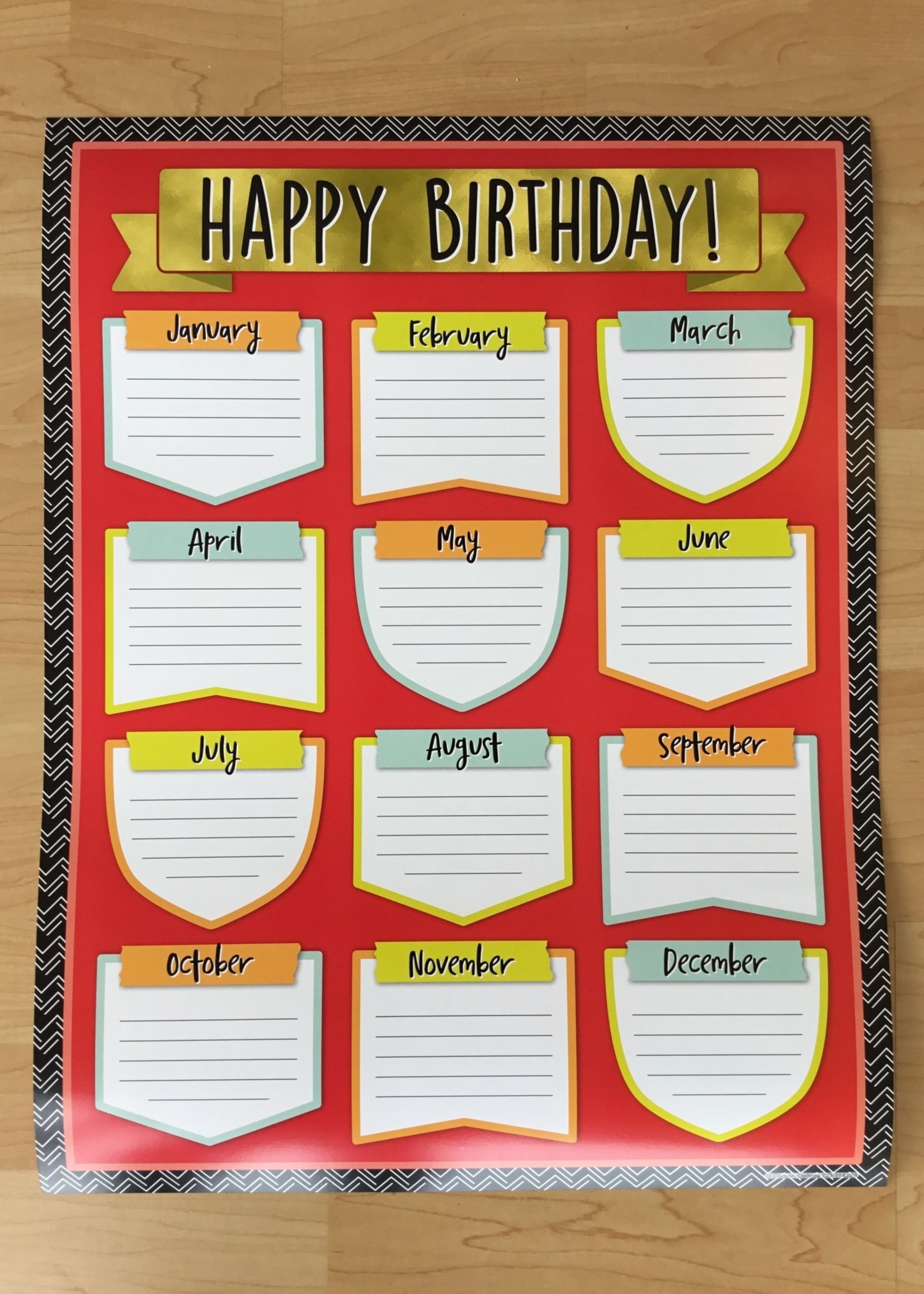 Aim High Birthday Chart