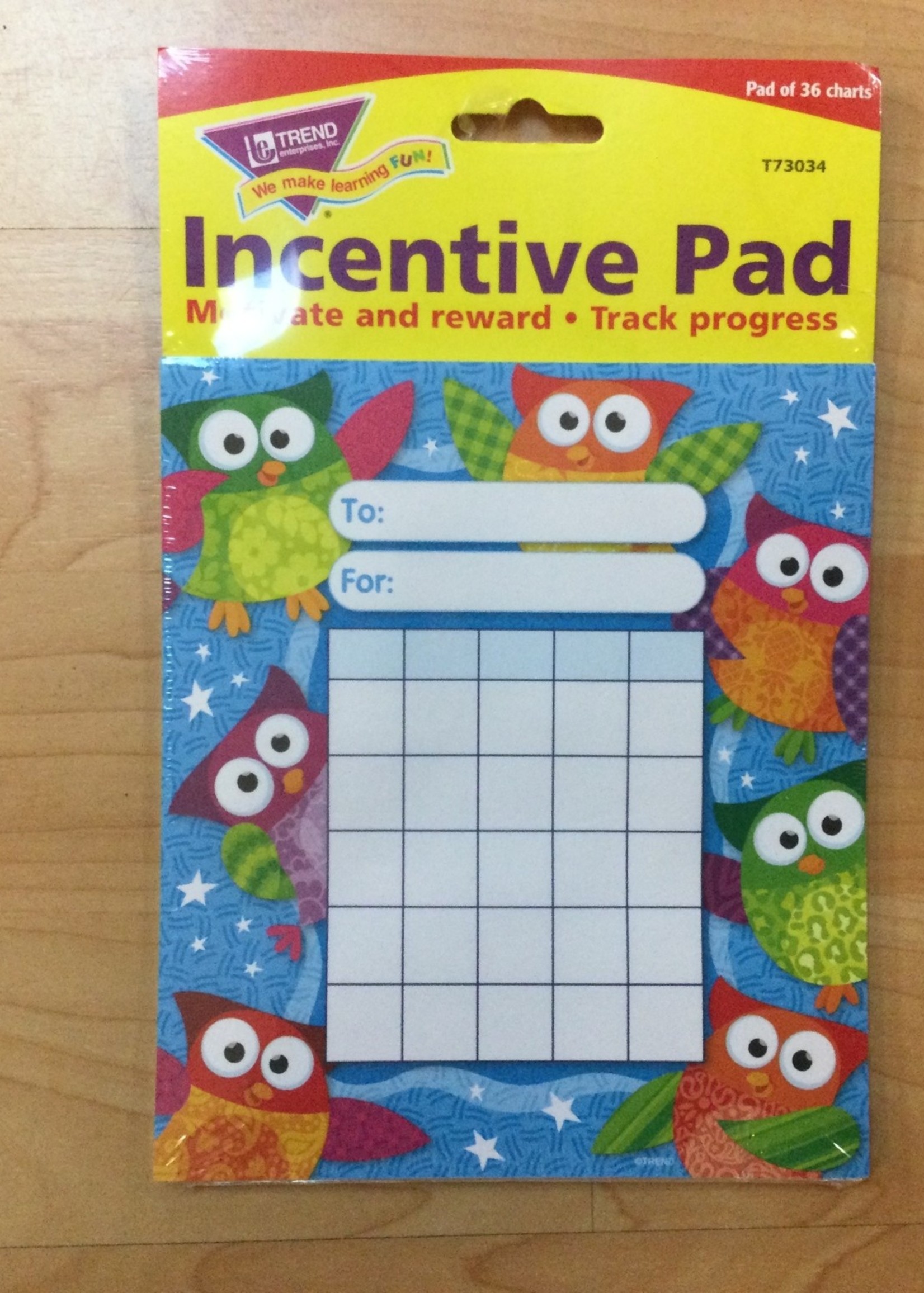 Owl Stars Mini Incentive Charts 36 sheets