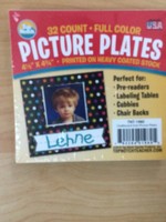 Chalkboard Dot Picture Plates 32 pk