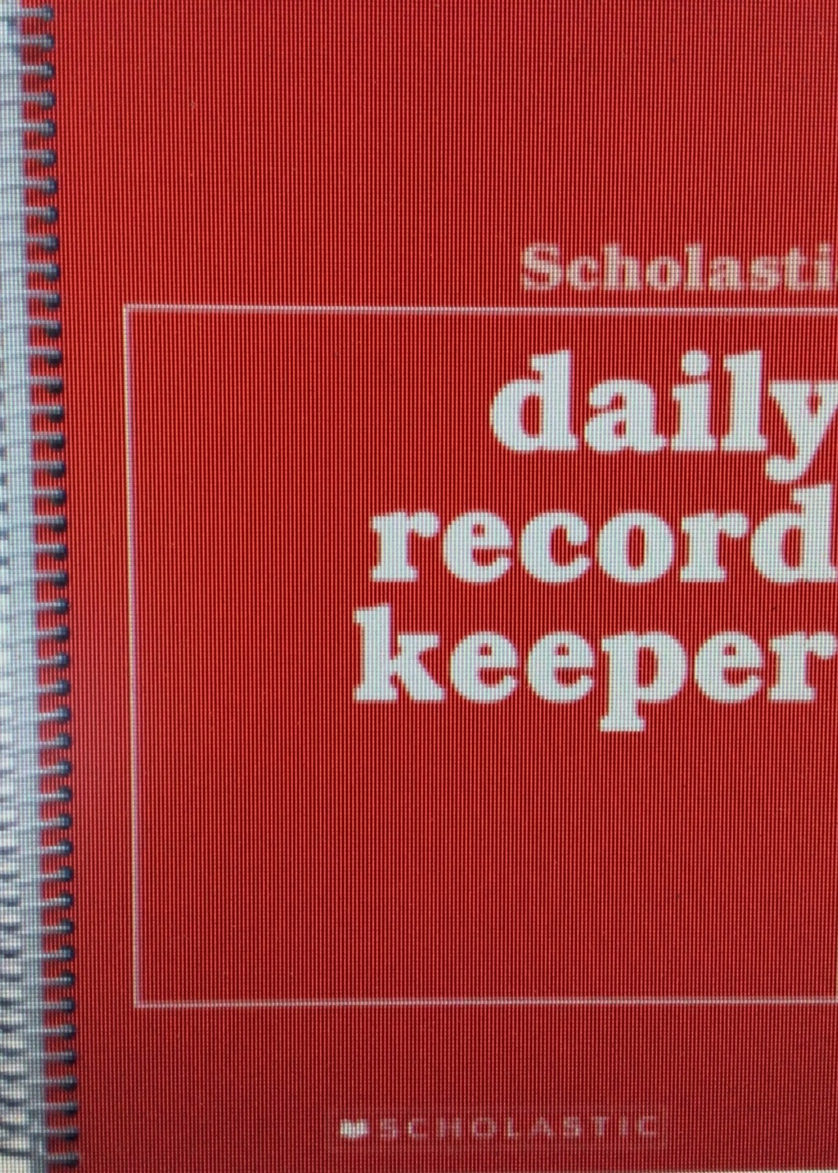 Scholastic Daily Record Book