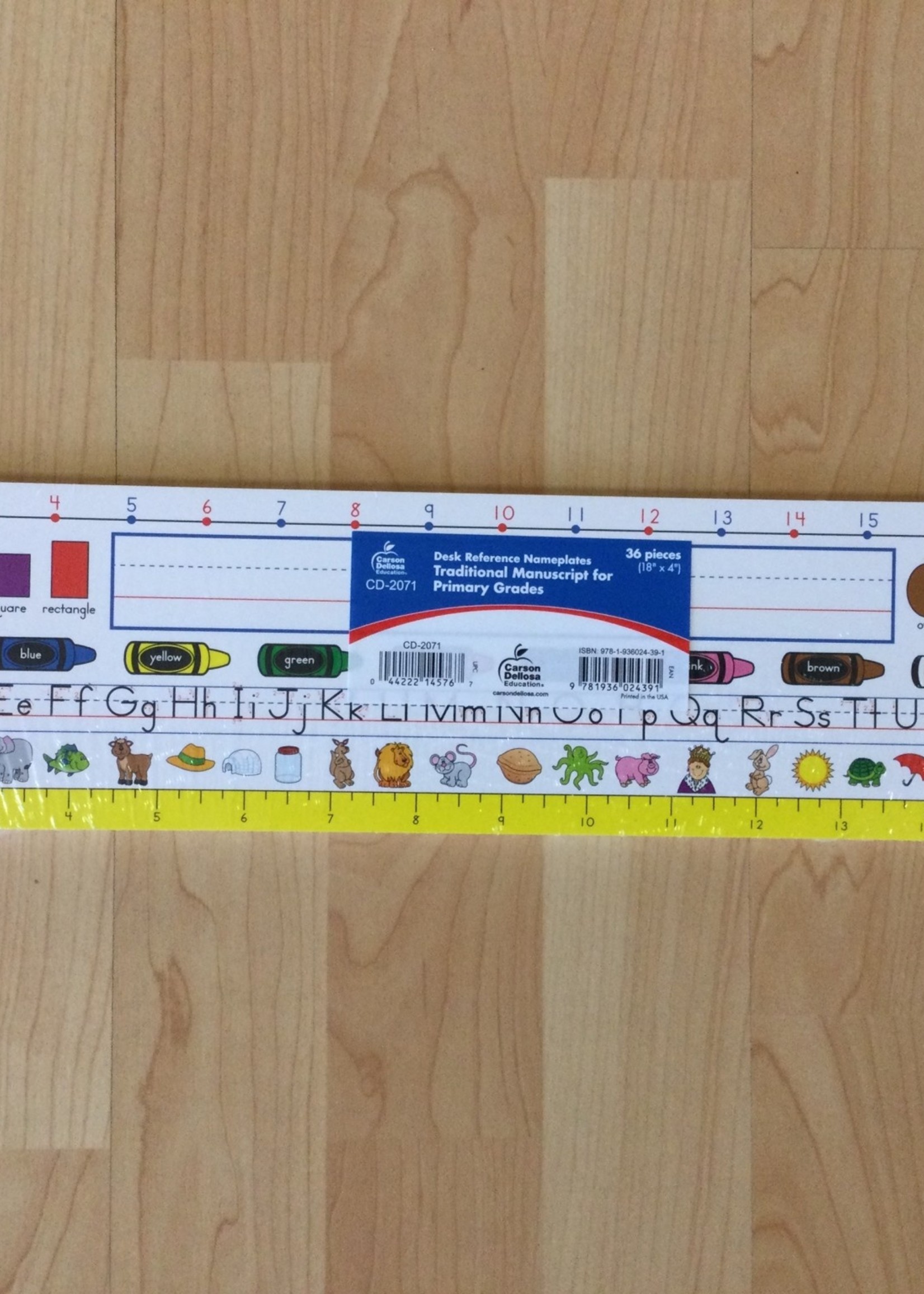 Primary Grade Nameplates 36pk