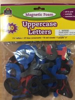 Lg Magnetic Foam Uppercase Letters 40pc