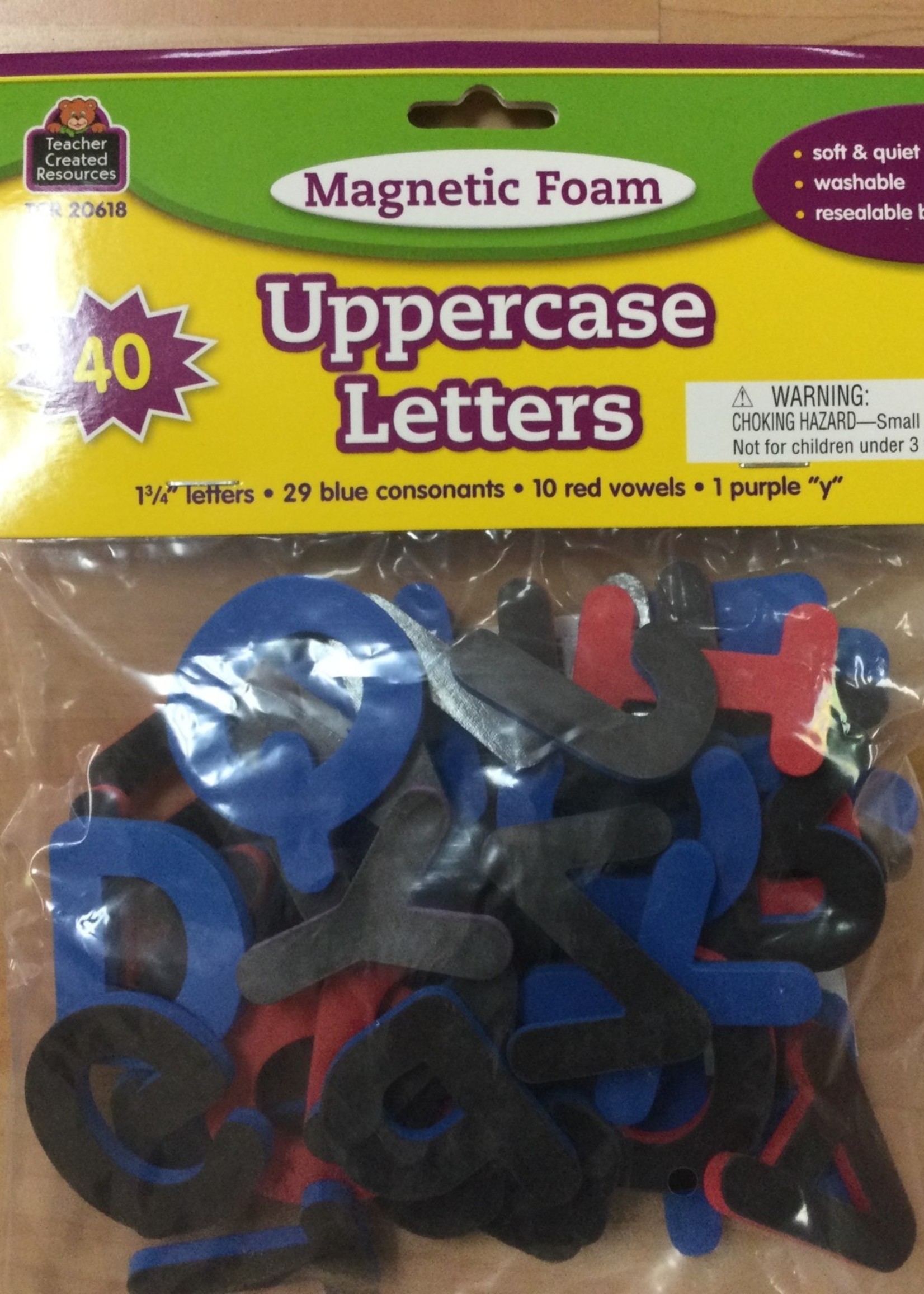 Lg Magnetic Foam Uppercase Letters 40pc