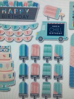 Calm and Cool Happy Birthday Mini Bulletin Board