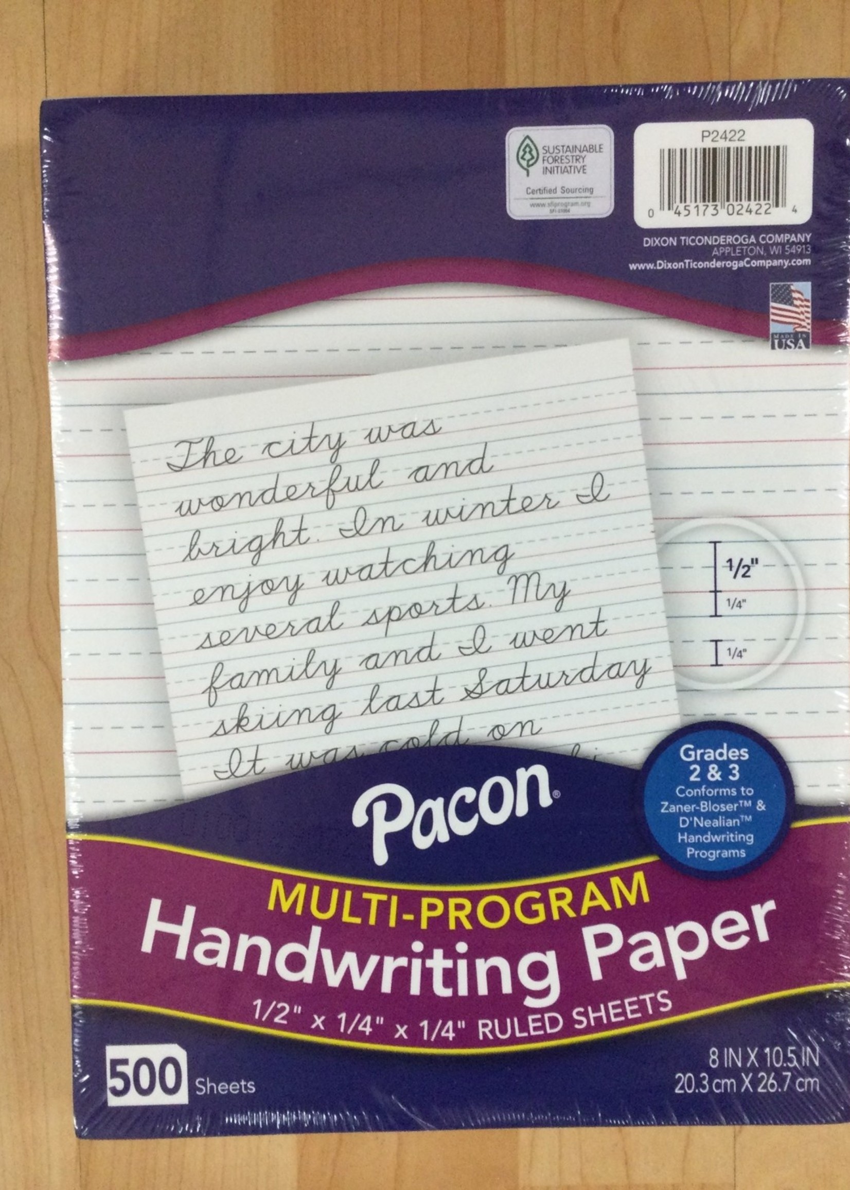 Multi-Program Writing Paper Gr2-3 500 Sheets