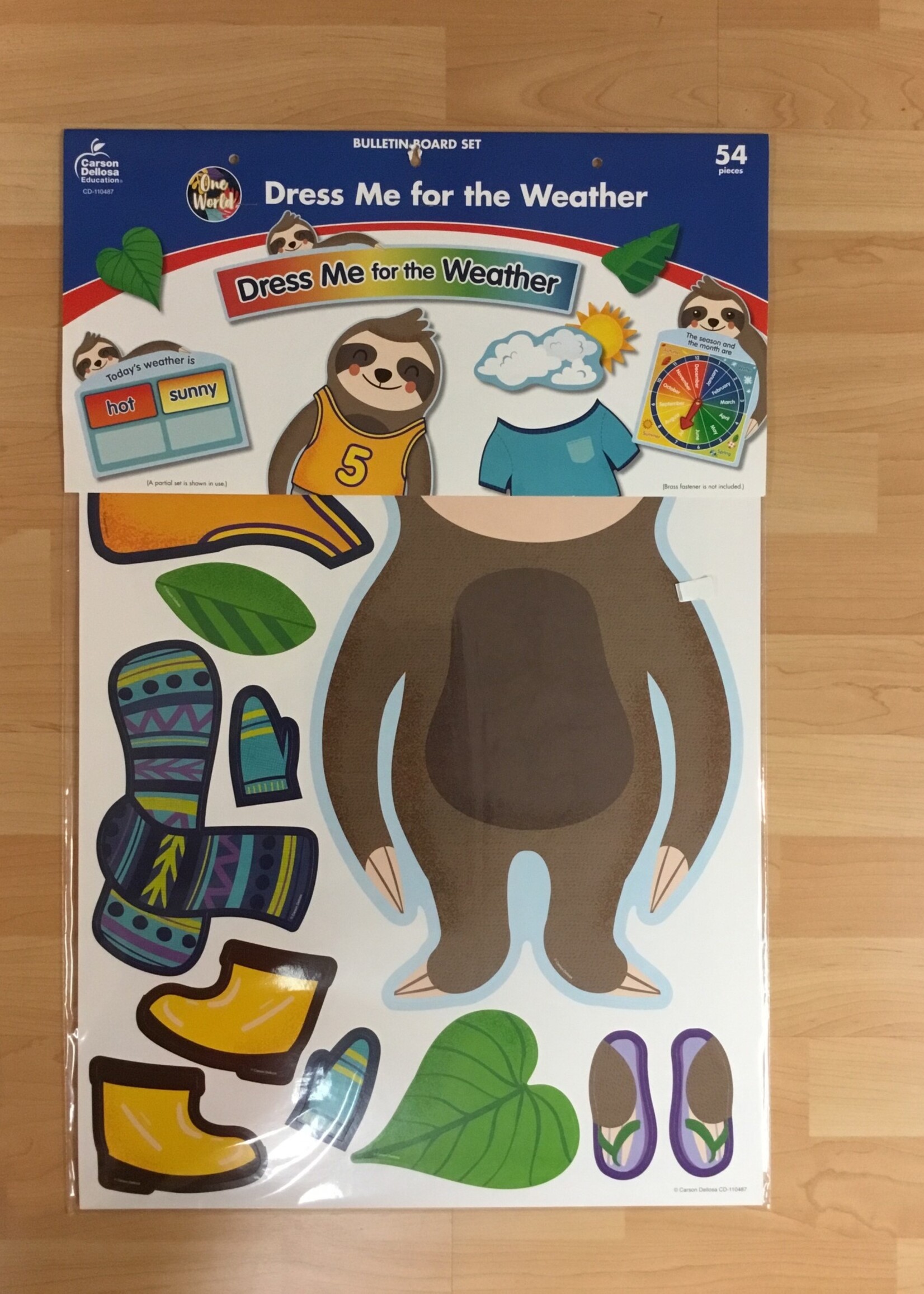 One World Dress Me for the Weather Bulletin Board