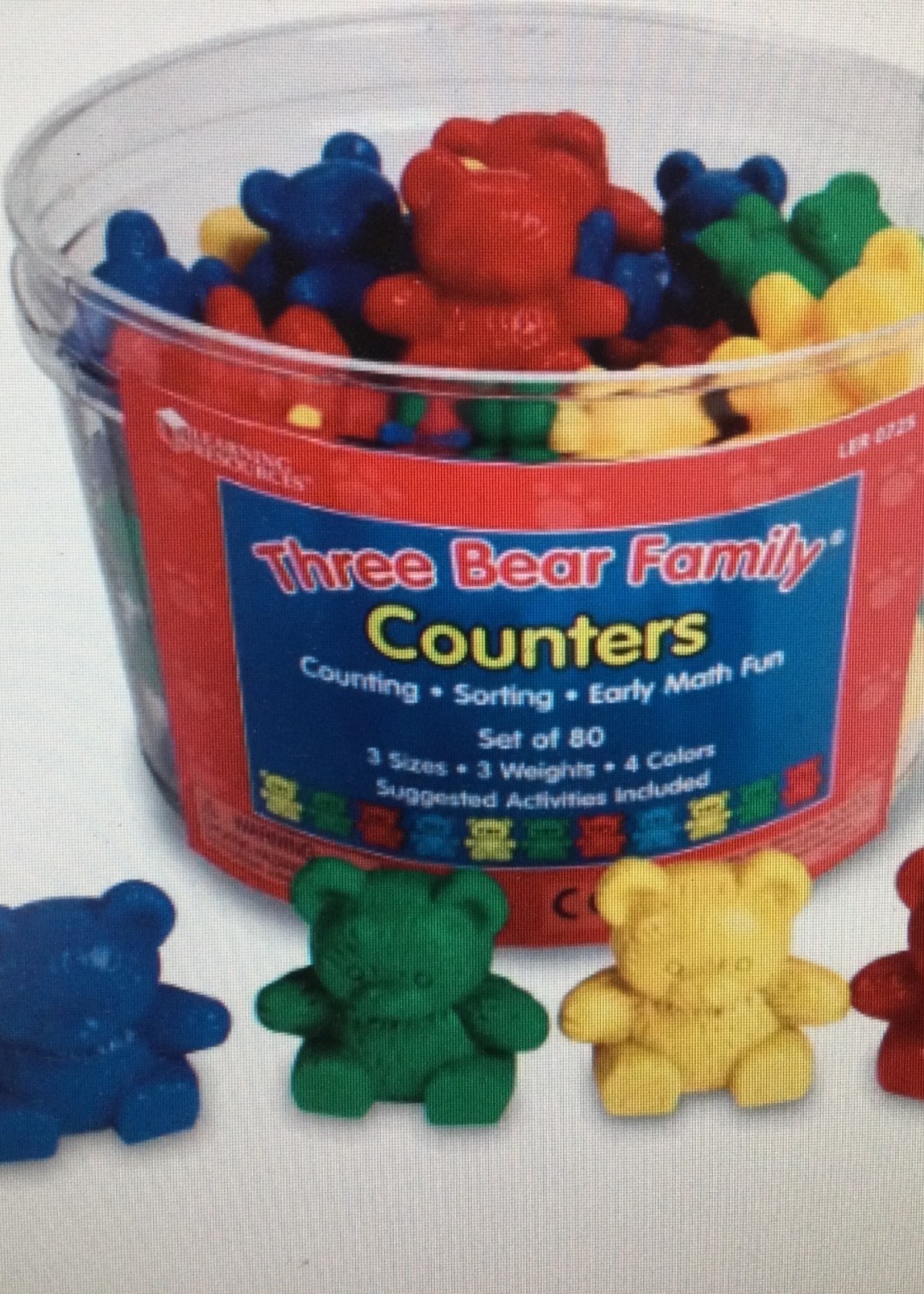 Three Bear Family Counters 80 pieces