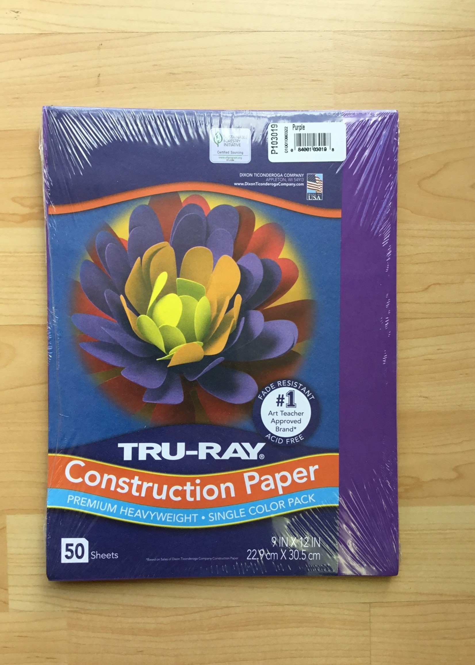 Purple 9" x 12" Tru-Ray Construction Paper