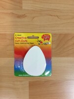 White Egg Mini Cutouts 31pc