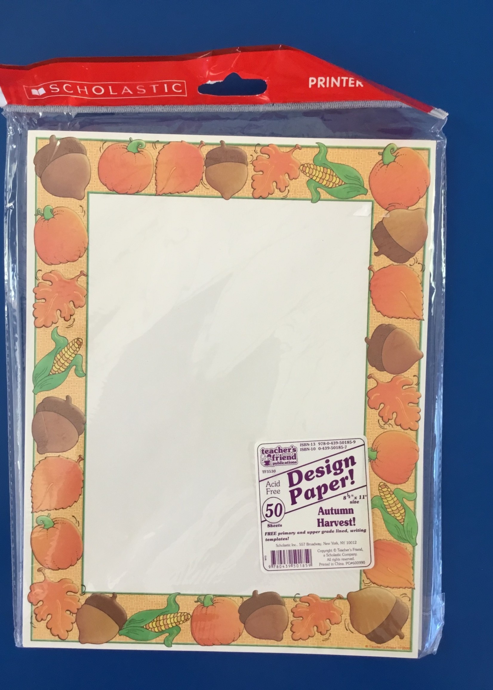 Autumn Harvest Computer Paper 50 sheets