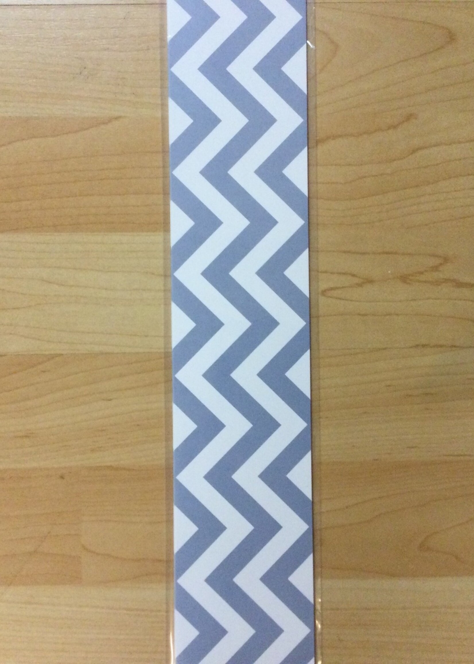 Slate Gray Chevron Border 35'
