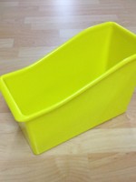 Yellow Plastic Book Bin