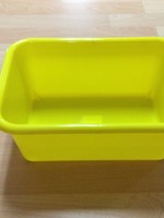 Yellow Small Plastic Storage Bin