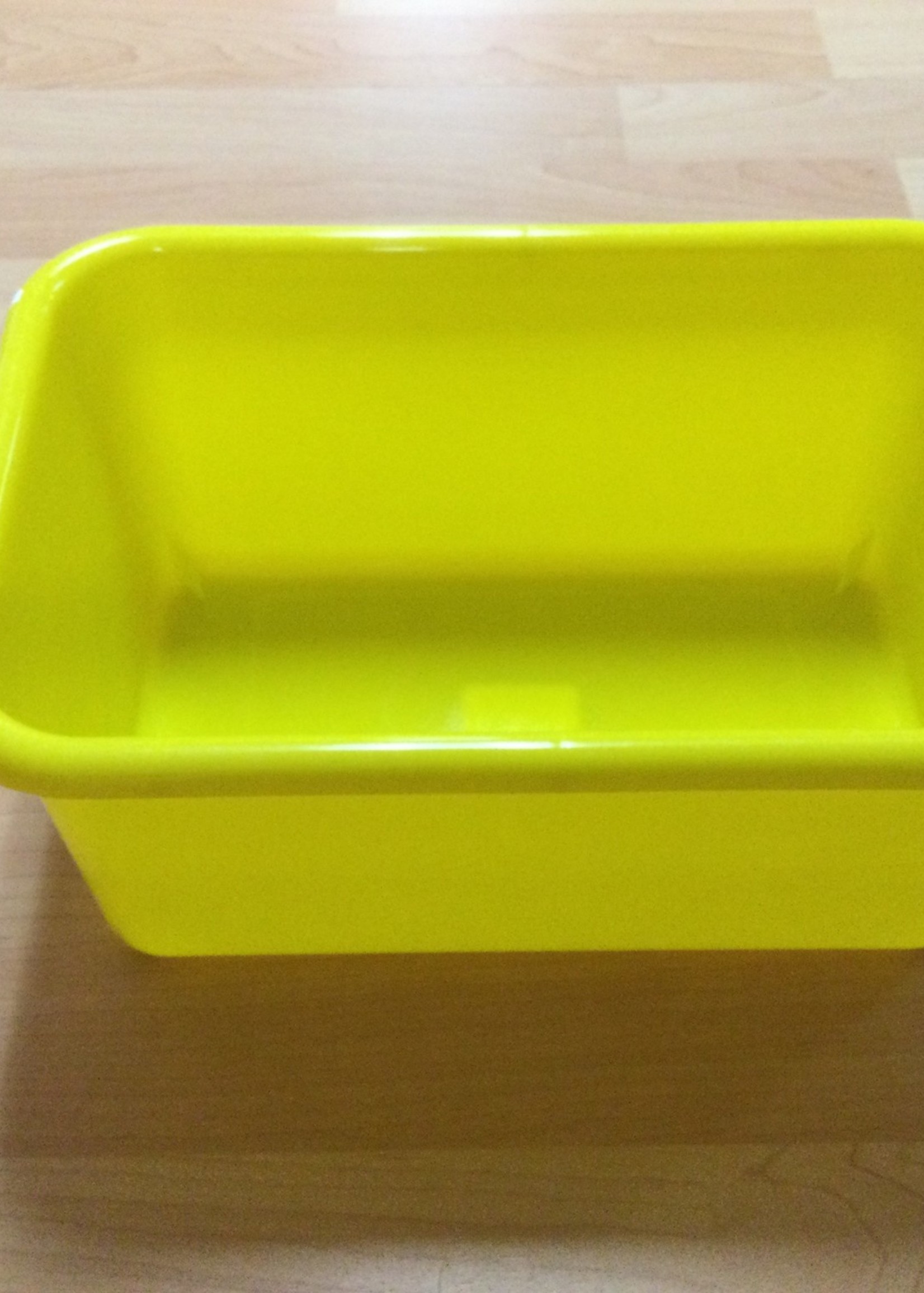 Yellow Small Plastic Storage Bin