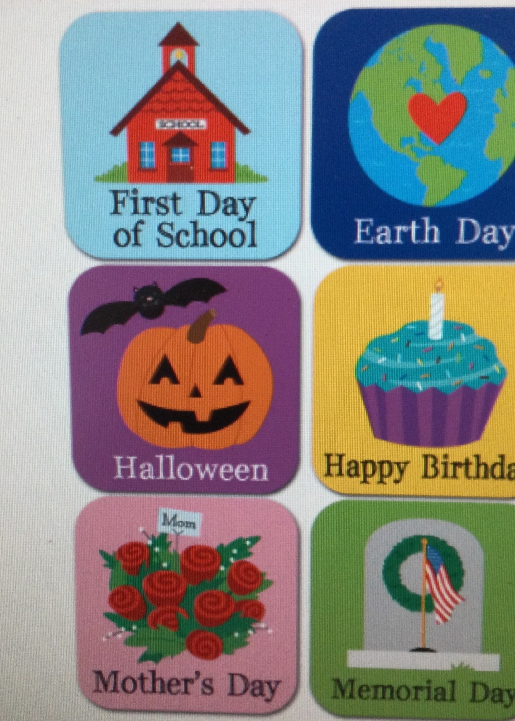 Holidays & Special Events Calendar Days 35pc