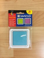 Bold & Bright Mini Colorful Cards Cutouts 36pc