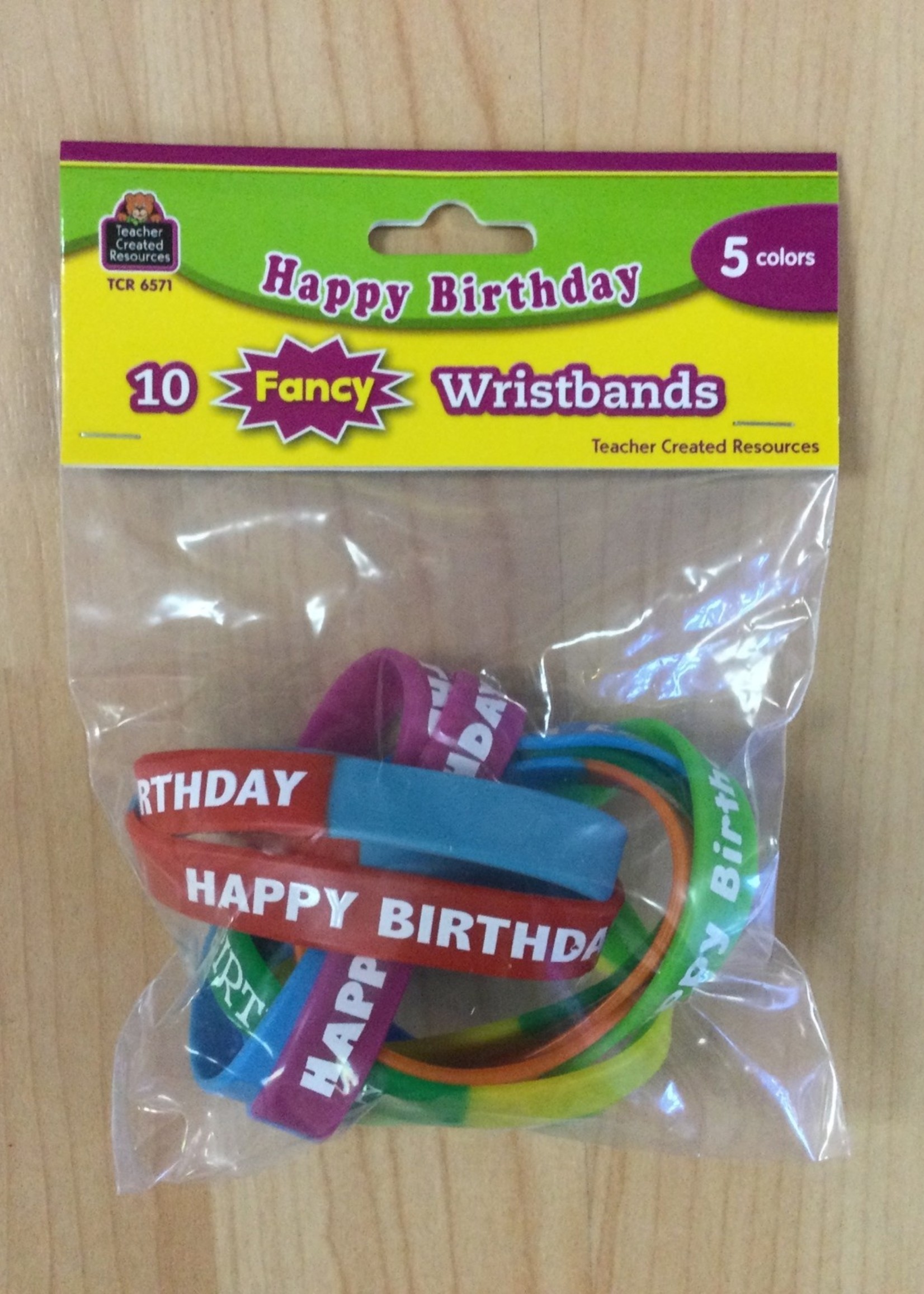 Happy Birthday Fancy Wristbands 10pk