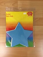 Extra Large Asst Color Star Cutouts 15pc