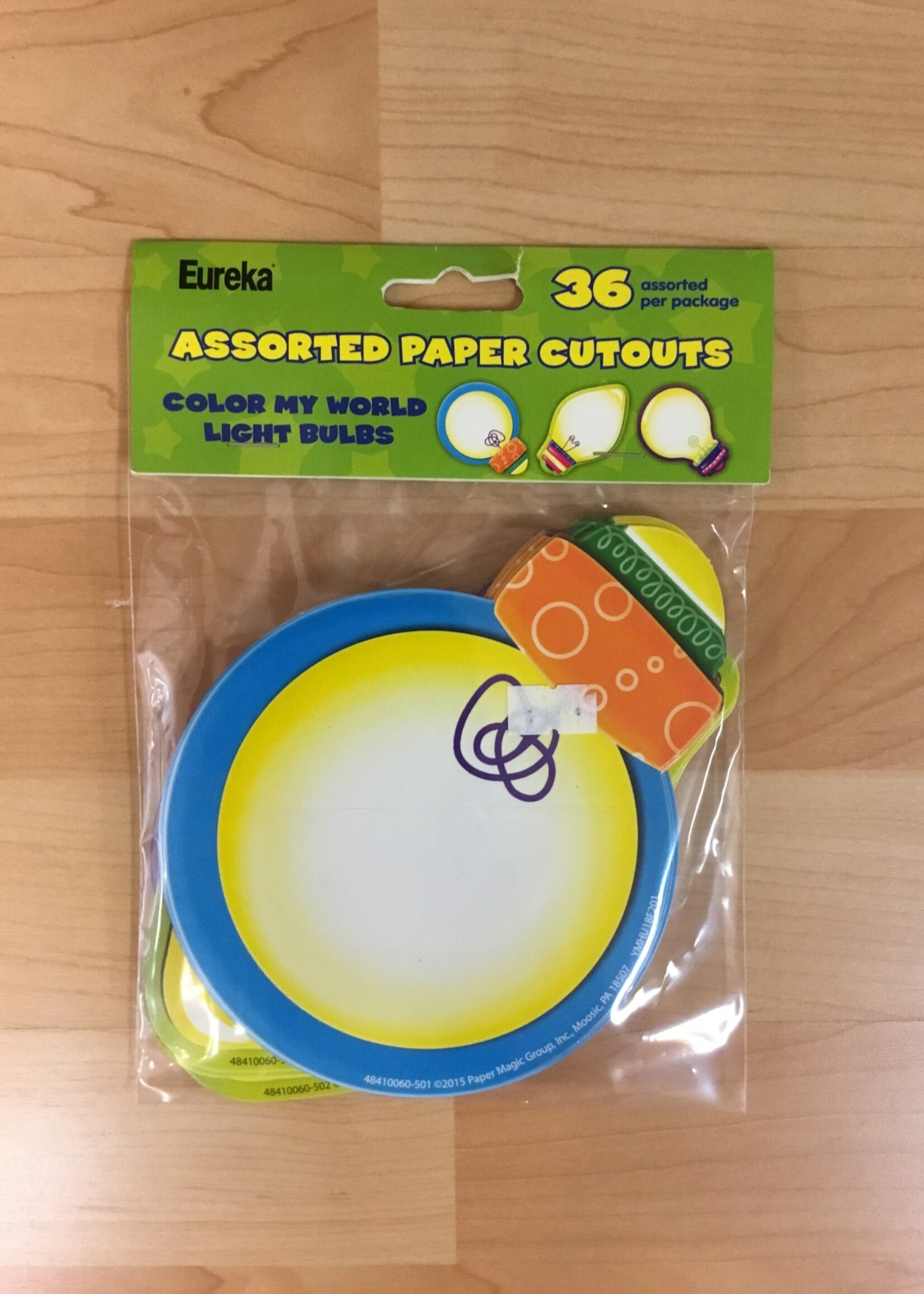 Color My World Light Bulbs Cutouts 36pc
