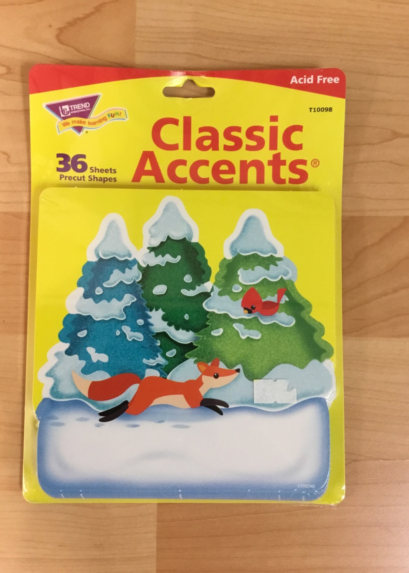 Pine Tree & Fox Cutouts 36pc