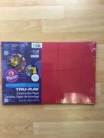 Holiday Red 12" x 18" Tru-Ray Construction Paper