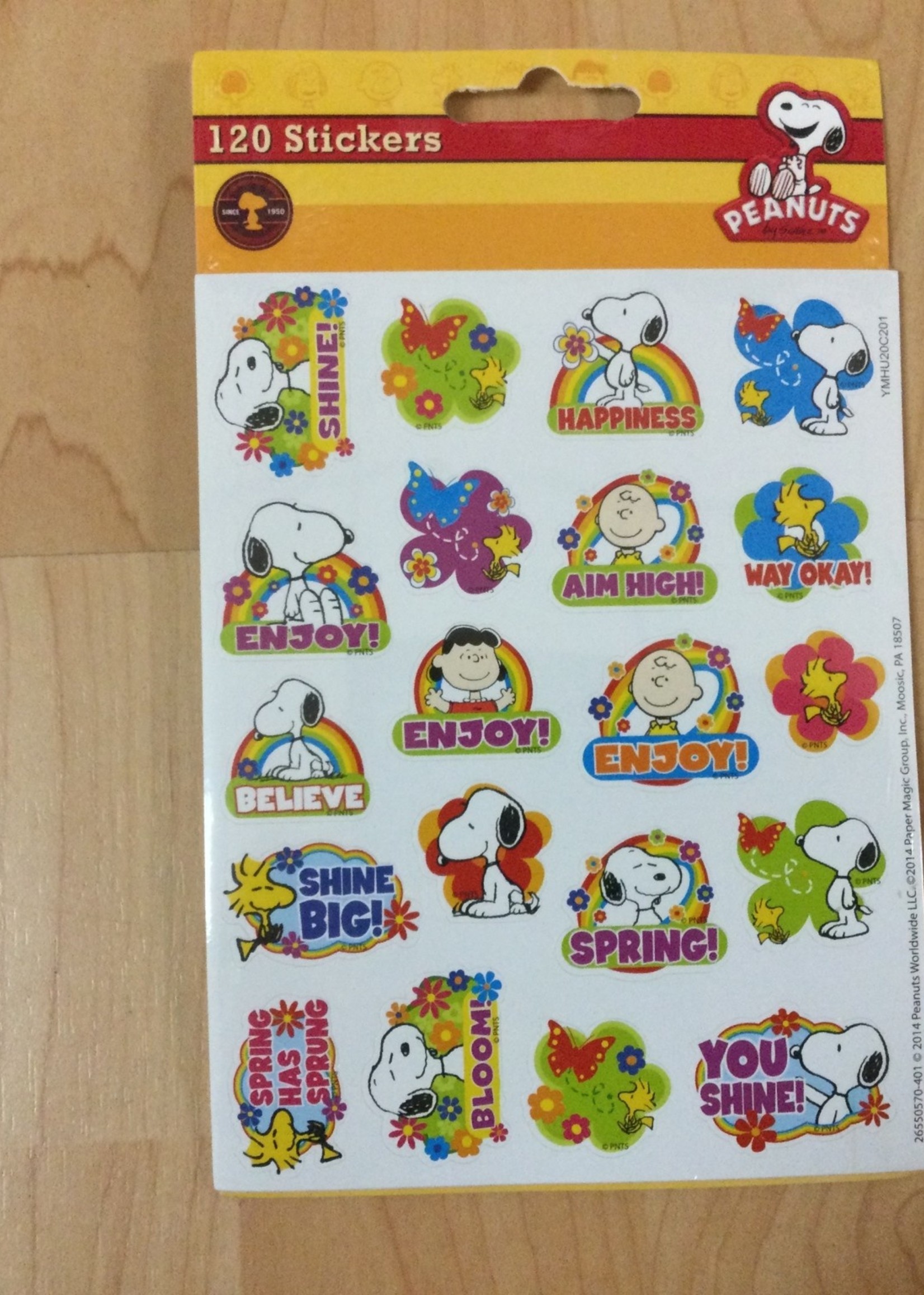 Peanuts Spring Stickers 120pc