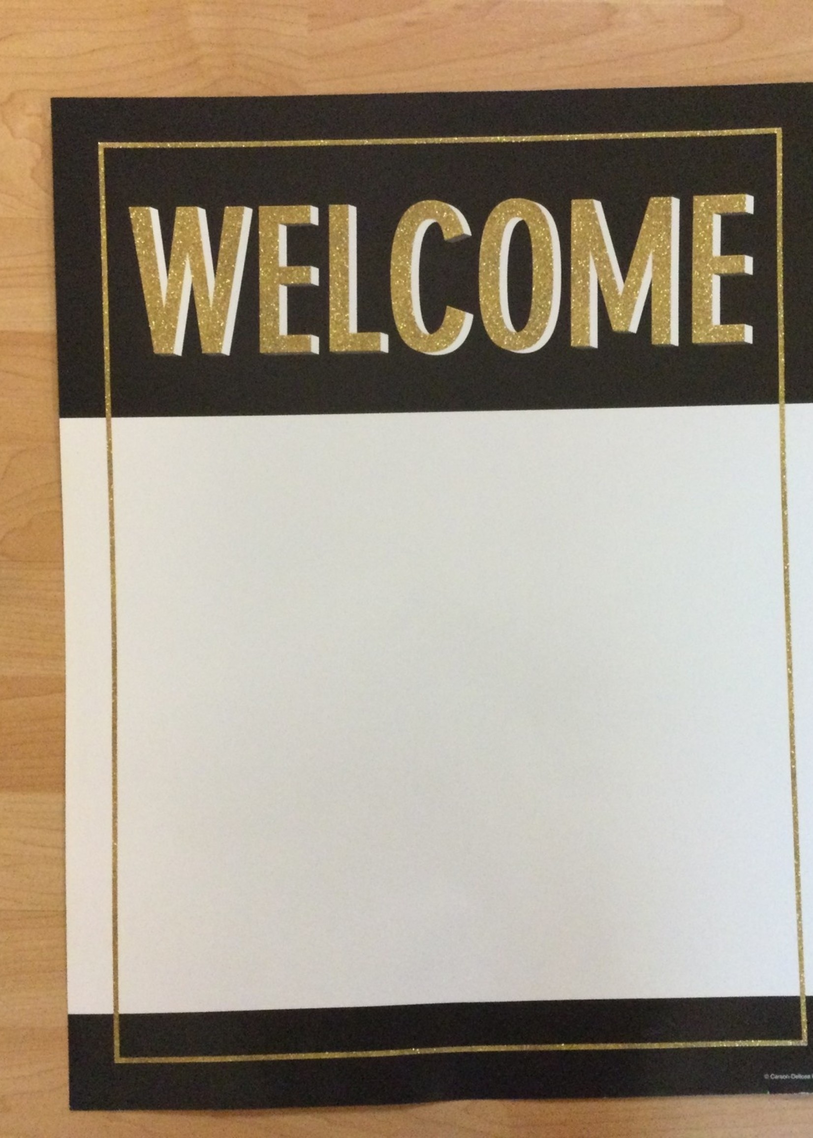 Sparkle & Shine Welcome Chart