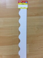 White Scalloped Border 39'