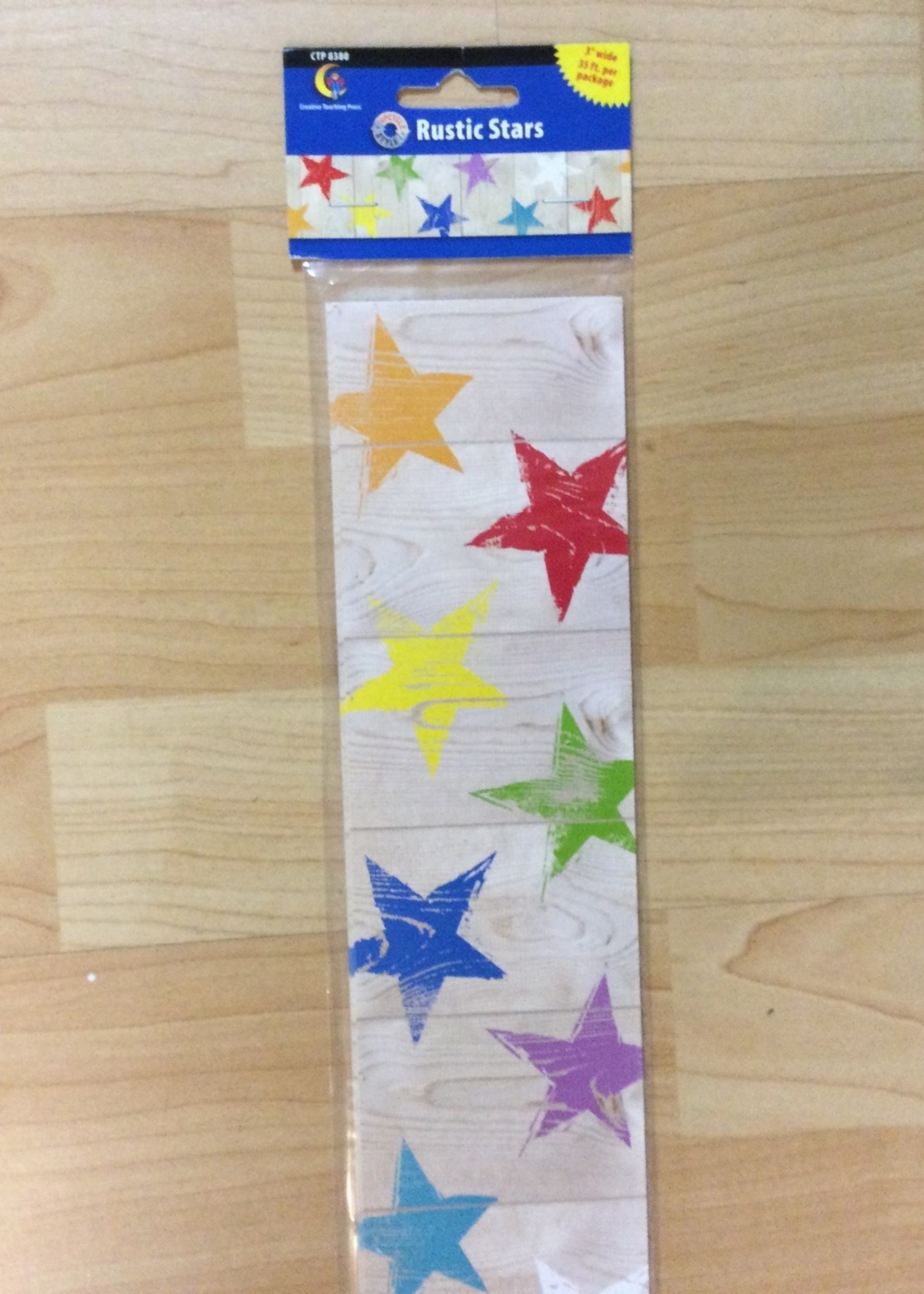Upcycle Style Rustic Stars Border 35'